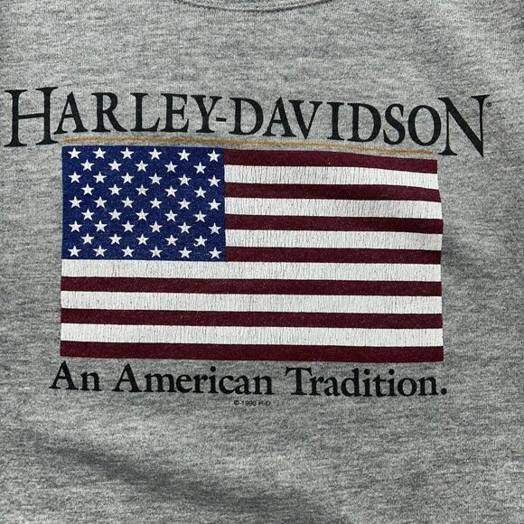 90s Vintage Harley Davidson Sweatshirt Mens Large American Tradition Crewneck - Picture 2 of 12